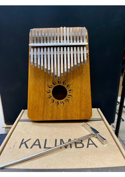 Güneş Desenli 17 Tuşlu Kalimba Kod 7084