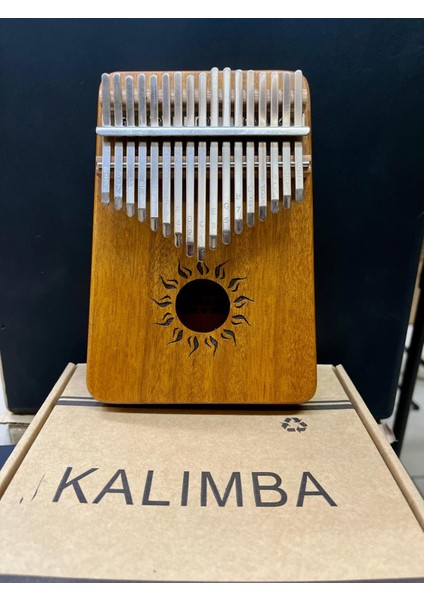 Güneş Desenli 17 Tuşlu Kalimba Kod 7084 fiyatları