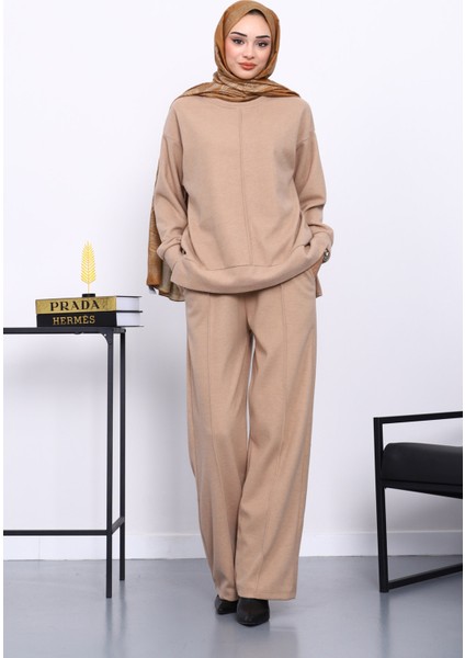 Vizon Üst ve Pantolonu Nervür Dikişli Selanik Takım