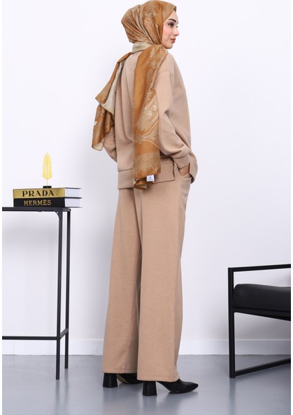 Vizon Üst ve Pantolonu Nervür Dikişli Selanik Takım fırsatları