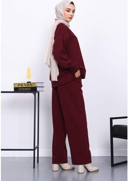 Mürdüm Üst ve Pantolonu Nervür Dikişli Selanik Takım fırsatları