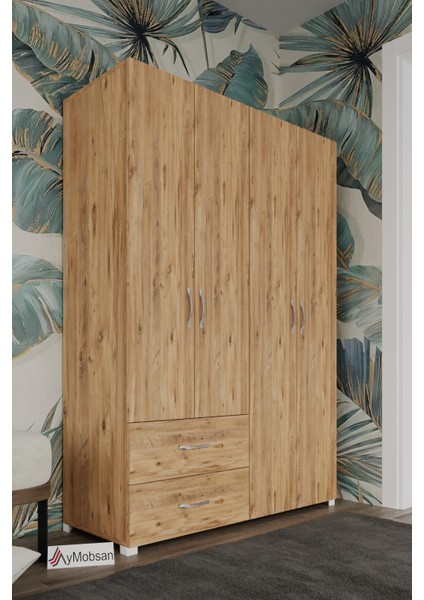 Mavera 4 Kapaklı 2 Çekmeceli Gardrop, 120, Atlantik Çam modelleri