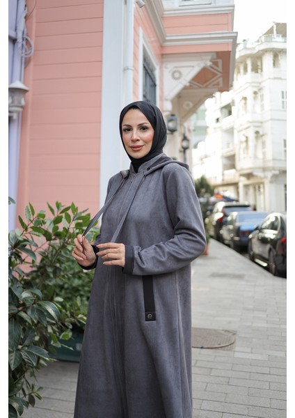 Melina Süet Kapüşonlu Kap – 422158 fiyatları