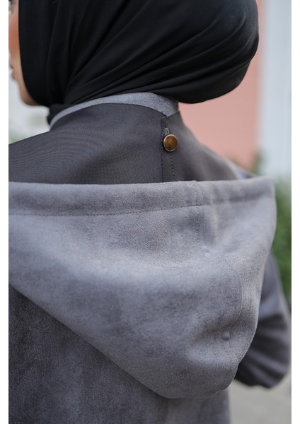 Melina Süet Kapüşonlu Kap – 422158 modelleri