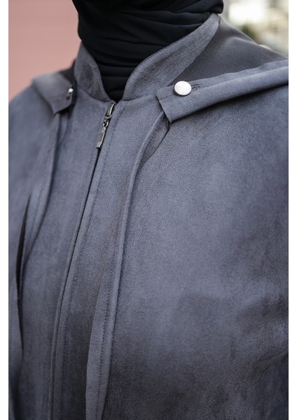 Melina Süet Kapüşonlu Kap – 422158 indirimleri