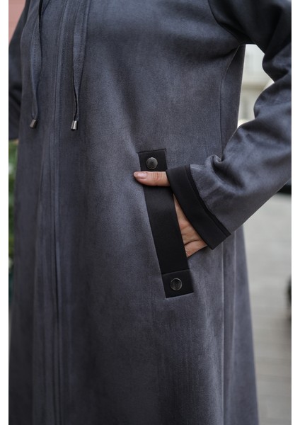 Melina Süet Kapüşonlu Kap – 422158