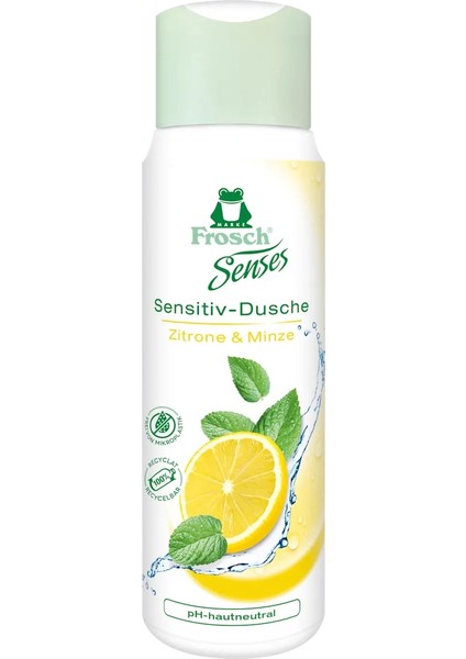 Senses Lemon Mint Sensitive Duş Jeli 300 ml – Hassas Ciltler Için Ferah Temizlik