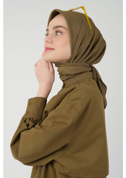 Soft Kraş Eşarp Yağ Yeşili