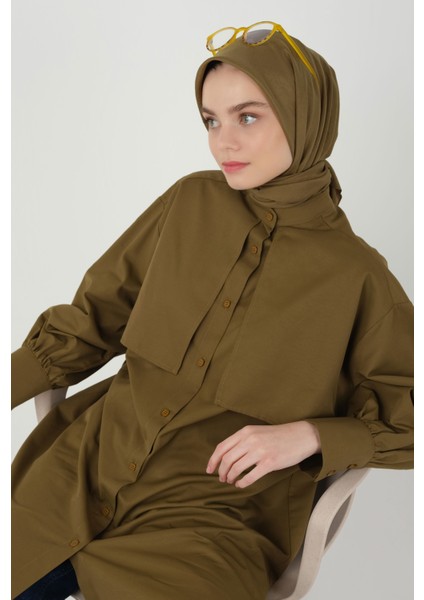 Soft Kraş Eşarp Yağ Yeşili