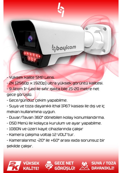 16 Kameralı Süper 16 Dış Kamera Set 2 TB 5 MP 2K Net Gece Görüşlü Güvenlik Kamerası Sistemi indirimleri