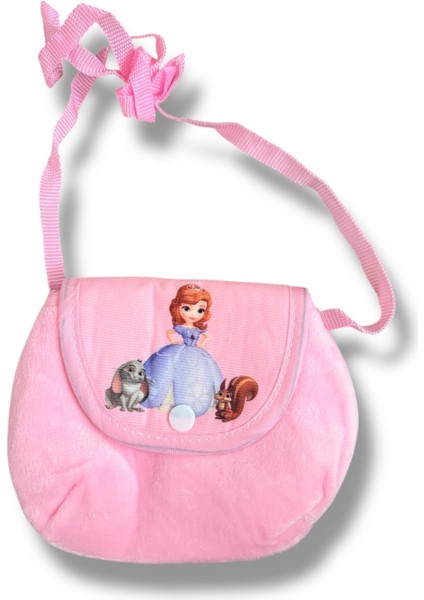 Sofia Çizgi Karakter Figürlü Pembe Renk Çocuk Çanta Cüzdn Bağlamalı fiyatları