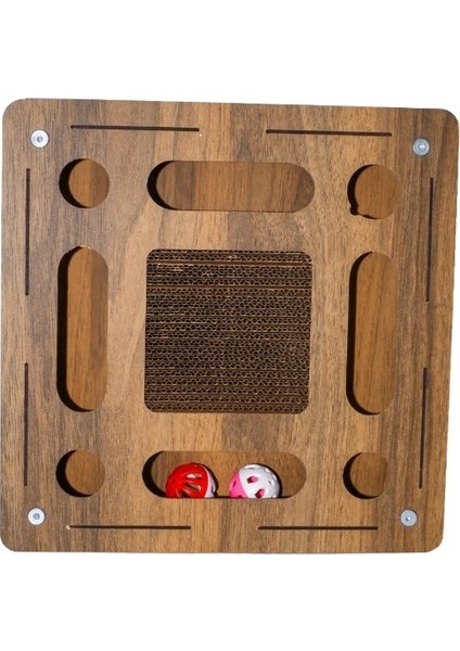 Karton Tırmalamalı Kedi Oyuncağı Kare 33-33-6cm
