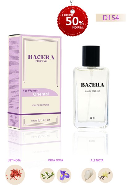 Bacera D154 Oriental Kadın Parfüm 50 ml