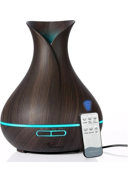 Sonx Ultrasonik Aroma Difüzörü 7 Renk LED Işıklı Aromatik Oda Kokusu Hava Nemlendirici 500 ml