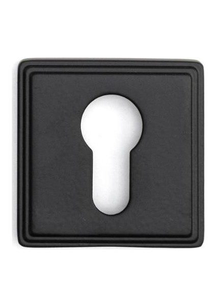 RO17 Kapı Kolu Rozeti Yale (Dış Kapı) Siyah 53X53X10 mm