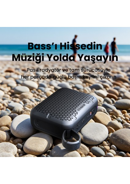 Nowgo Stone M1 5W Su Geçirmez Taşınabilir Bluetooth 5.4 Hoparlör Siyah fiyatları