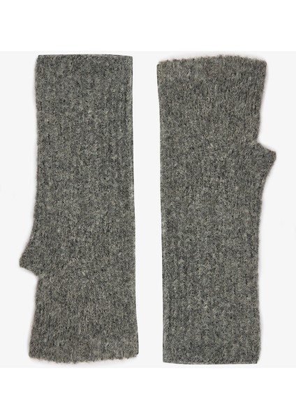 Gri Olga Yumuşak Dokulu Eldiven