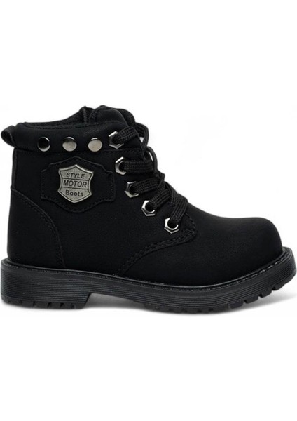 Polact Patik 24050 Siyah Nubuk Kız Çocuk Bot & Bootie DM05C24050