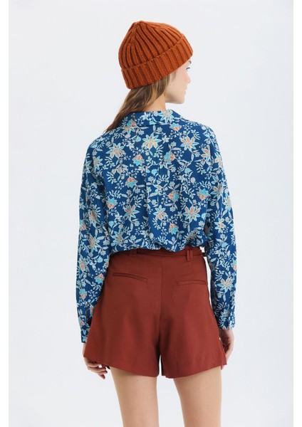 Pensli Kemerli Kışlık Şort Kiremit fırsatları