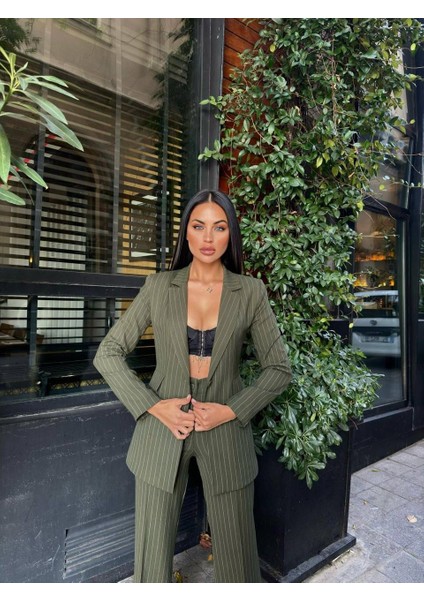 Çizgili Ceket & Pantolon Ikili Takım fiyatları