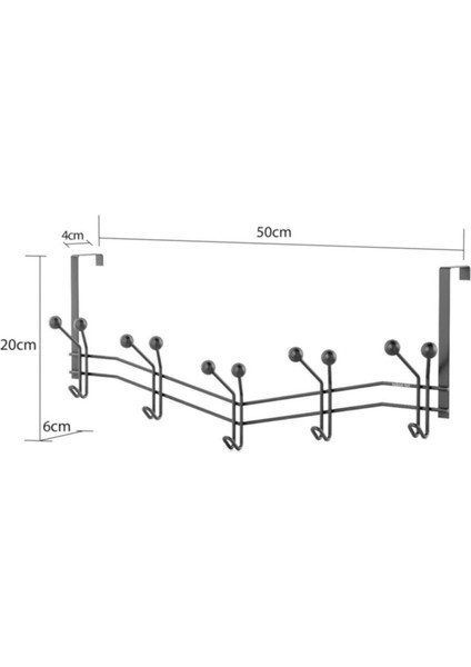 5'li Kapı Arkası Askılık - Siyah modelleri