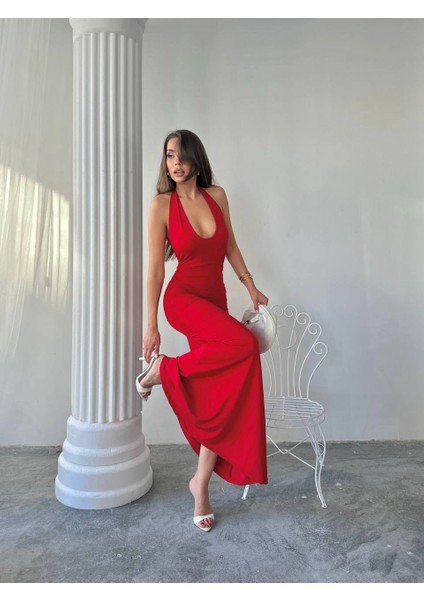 Maxi Halter Elbise
