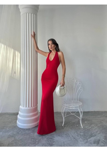 Maxi Halter Elbise modelleri