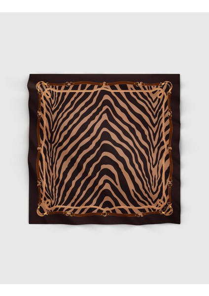 Layf Kahverengi Kadın Ipek Twill Eşarp modelleri