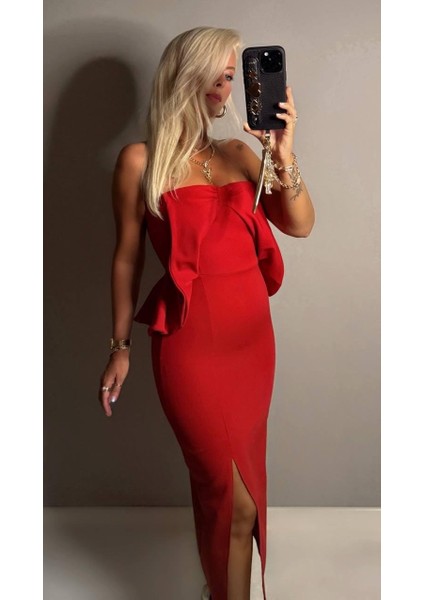 Straplez Elbise modelleri