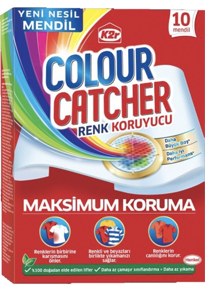 K2R Renk Koruyucu Mendil 10'lu 2 Adet