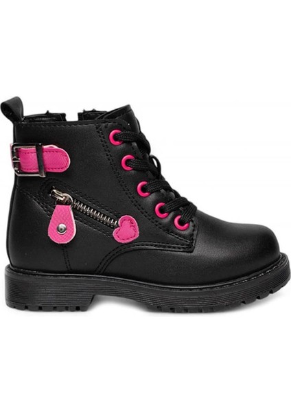 Polact Patik 24046 Siyah-Pembe Kız Çocuk Bot & Bootie DM05C24046