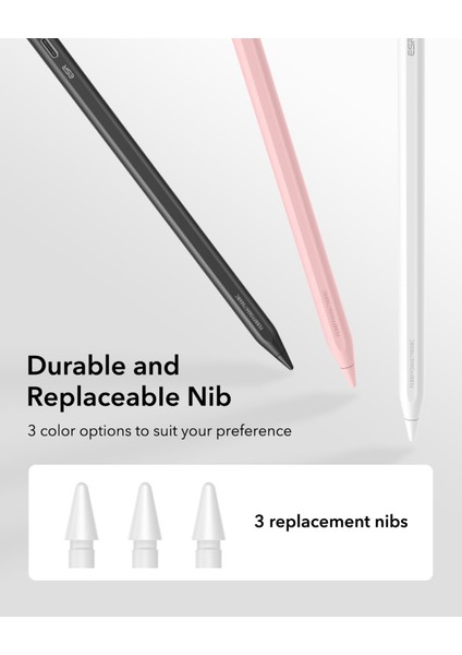 Geo Apple iPad Find My Özellikli Type-C Şarj Girişli Dijital Dokunmatik Kalem indirimleri