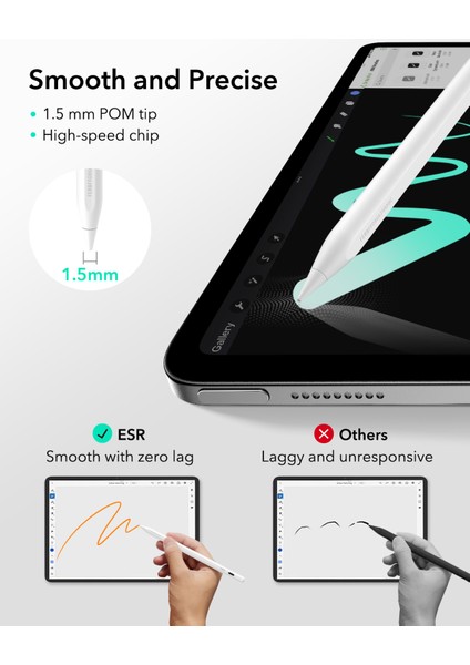 Geo Apple iPad Find My Özellikli Type-C Şarj Girişli Dijital Dokunmatik Kalem