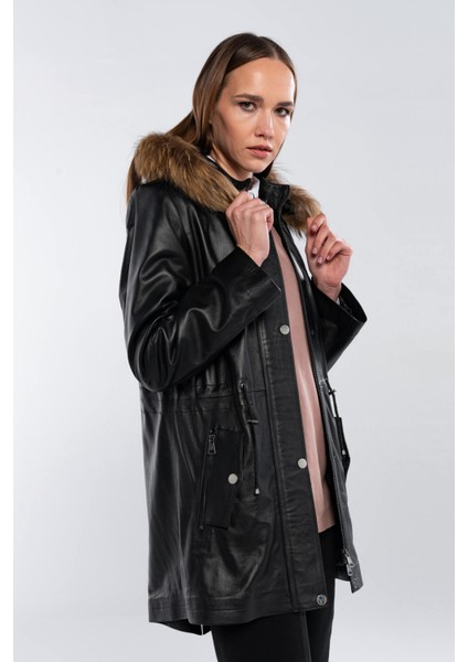 Kadın Hakiki Deri Siyah Deri Deri Mont 847 747-1 Byn Derımont SK25-26 Sıyah Dr fiyatları