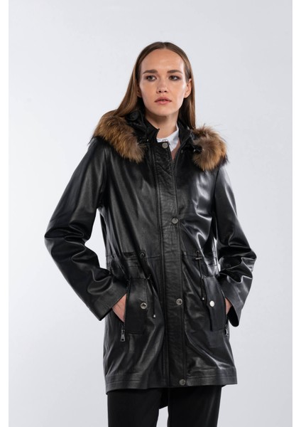 Kadın Hakiki Deri Siyah Deri Deri Mont 847 747-1 Byn Derımont SK25-26 Sıyah Dr indirimleri