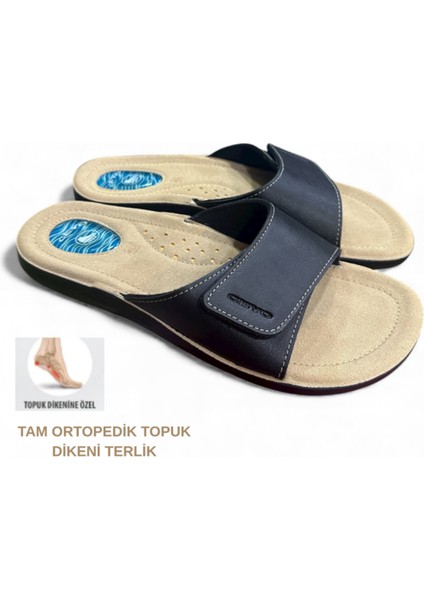 Tam Ortopedik Hafif Rahat Topuk Dikeni Erkek Terlik