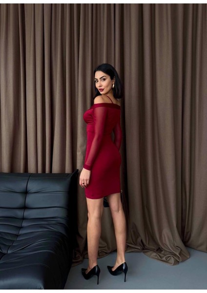 Omuz Detaylı Mini Elbise fiyatları