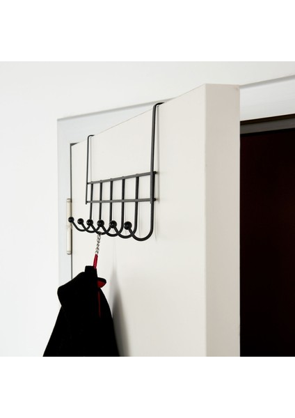 Eko 6'lı Kapı Arkası Askı - Siyah
