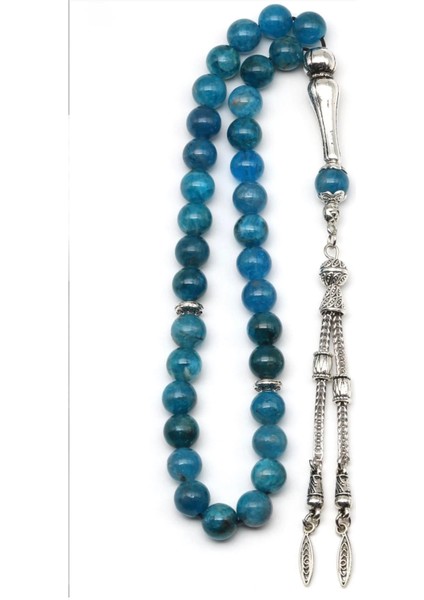 Apatit Doğal Taş Tesbih 8 mm 33'lü Yuvarlak Kesim fiyatları