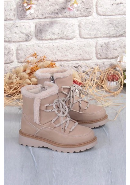 Lina Filet Bej Kız Çocuk Bot & Bootie