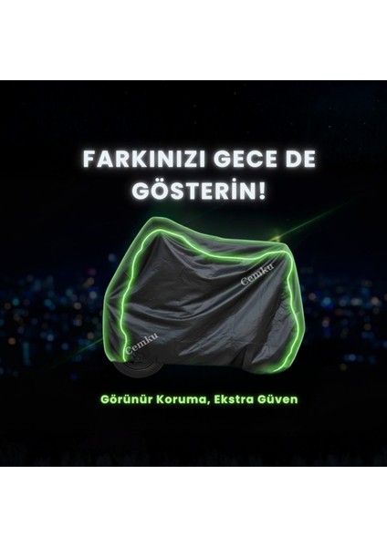 Fitilli Siyah Tek Koltuklu, 3 Tekerlekli, Elektrik Motosiklet Brandası, Su Geçirmez, Lastikli modelleri