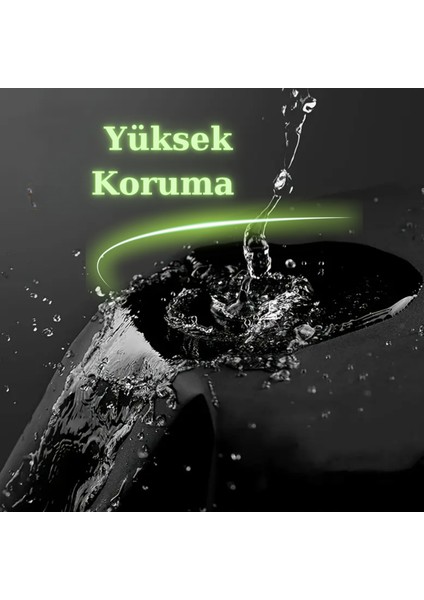 Fitilli Siyah Tek Koltuklu, 3 Tekerlekli, Elektrik Motosiklet Brandası, Su Geçirmez, Lastikli fırsatları