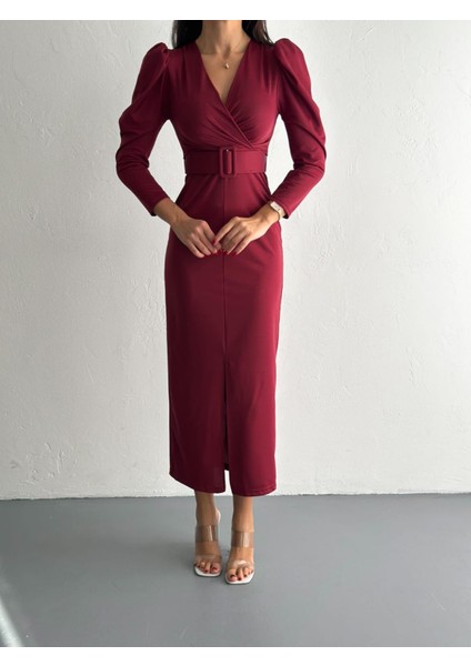 Ön Yırtmaç Detay Elbise fiyatları