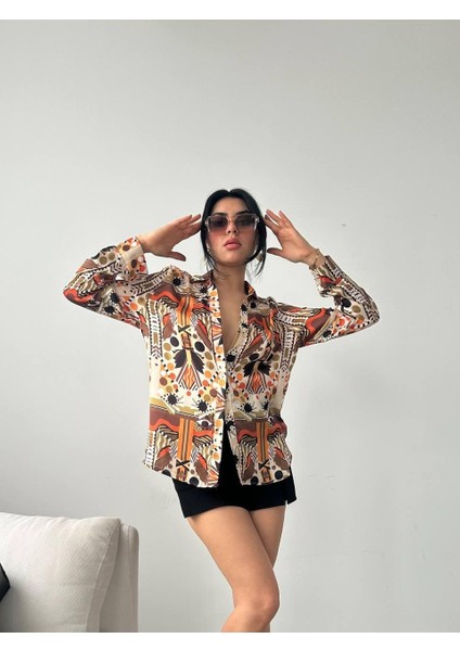 Desenli Oversize Gömlek fiyatları