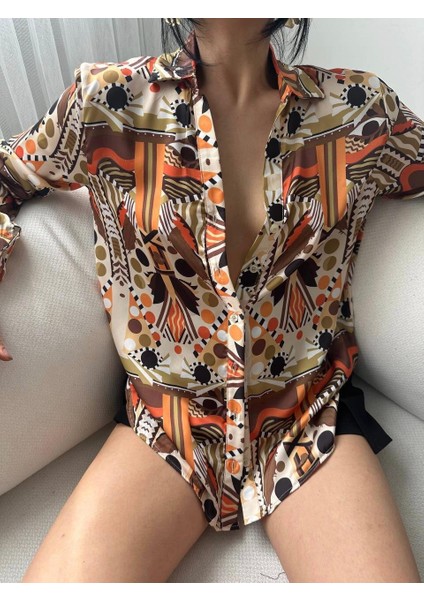 Desenli Oversize Gömlek modelleri