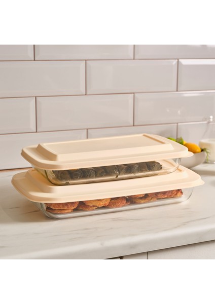 Becky Cam Pişirme ve Saklama Kabı 2000 ml