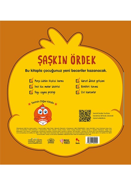 Sevimli Dostlar Şaşkın Ördek Eğlenelim Öğrenelim Bebek Kitabı fiyatları