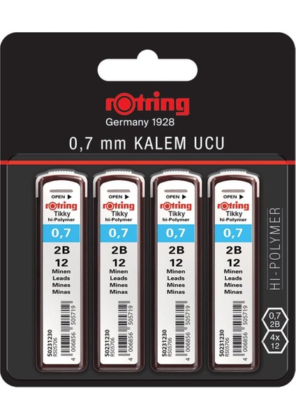 Tikky 0,7 2b Hı-Polymer Kalem Uç (4 Adet)