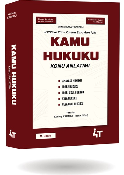 Kamu Hukuku Konu Anlatımı 11. Baskı