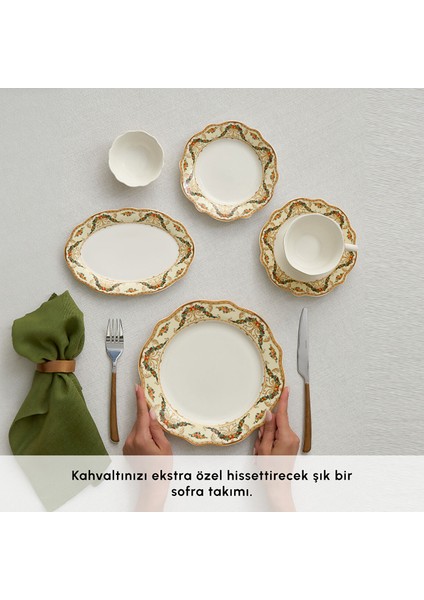 Forever Bone Orlando 26 Parça 6 Kişilik Kahvaltı Takımı fırsatları